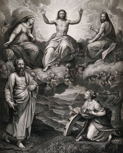 Krisztus Szent Pál apostollal alkotó: Raffaello Sanzio Raphael